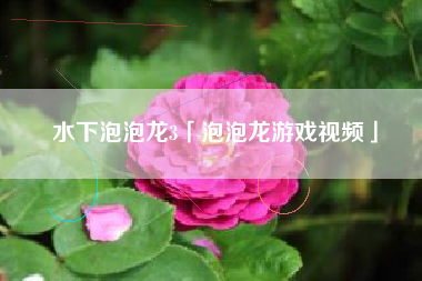 水下泡泡龙3「泡泡龙游戏视频」