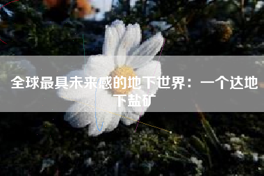 全球最具未来感的地下世界：一个达地下盐矿