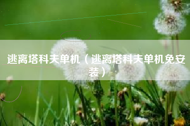 逃离塔科夫单机（逃离塔科夫单机免安装）