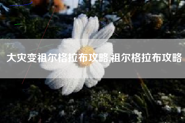 大灾变祖尔格拉布攻略,祖尔格拉布攻略