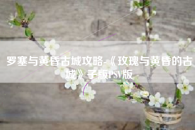 罗塞与黄昏古城攻略-《玫瑰与黄昏的古城》子版PSV版