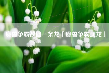 魔兽争霸改图一条龙「魔兽争霸买龙」