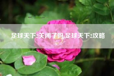 足球天下2关闭了吗,足球天下2攻略