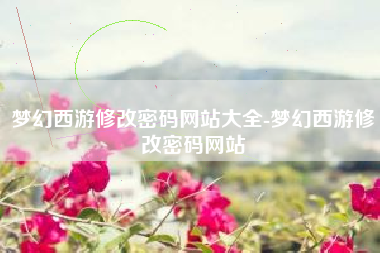 梦幻西游修改密码网站大全-梦幻西游修改密码网站