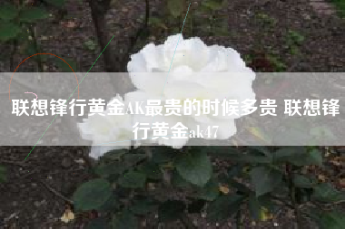 联想锋行黄金AK最贵的时候多贵 联想锋行黄金ak47