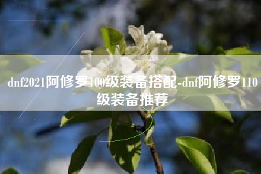 dnf2021阿修罗100级装备搭配-dnf阿修罗110级装备推荐