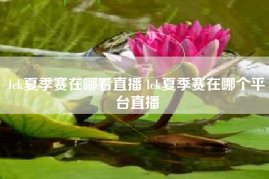 lck夏季赛在哪看直播 lck夏季赛在哪个平台直播