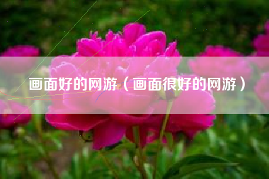 画面好的网游（画面很好的网游）