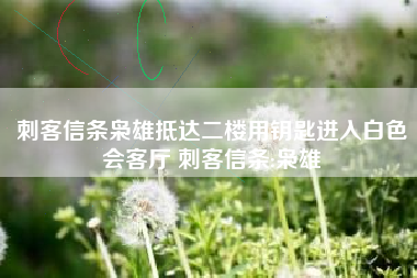 刺客信条枭雄抵达二楼用钥匙进入白色会客厅 刺客信条:枭雄