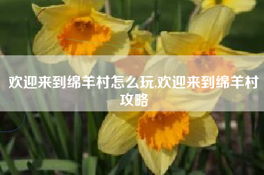 欢迎来到绵羊村怎么玩,欢迎来到绵羊村攻略