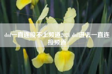 dnf一直连接不上频道2021 dnf进去一直连接频道
