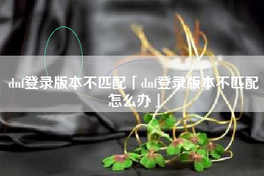 dnf登录版本不匹配「dnf登录版本不匹配怎么办」