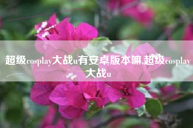 超级cosplay大战u有安卓版本嘛,超级cosplay大战u