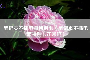 笔记本不插电源特别卡（笔记本不插电源特别卡正常吗）
