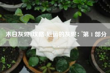 末日灰烬1攻略-厄运的灰烬：第 1 部分