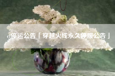 cf停运公告「穿越火线永久停服公告」