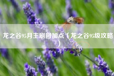 龙之谷95月主刷图加点（龙之谷95级攻略）