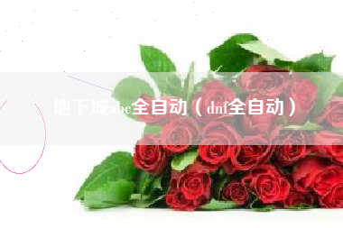 地下城abc全自动（dnf全自动）