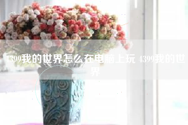 4399我的世界怎么在电脑上玩 4399我的世界