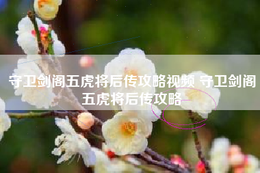 守卫剑阁五虎将后传攻略视频 守卫剑阁五虎将后传攻略