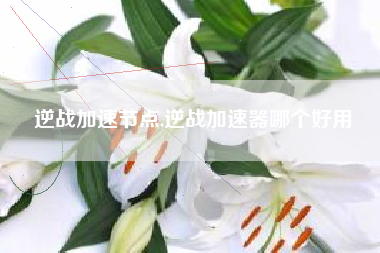 逆战加速节点,逆战加速器哪个好用