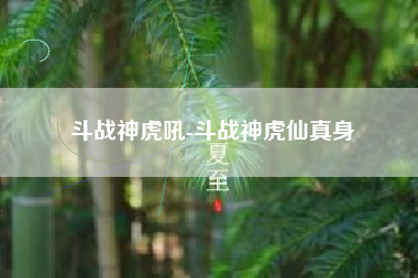 斗战神虎吼-斗战神虎仙真身
