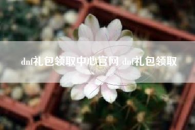 dnf礼包领取中心官网 dnf礼包领取