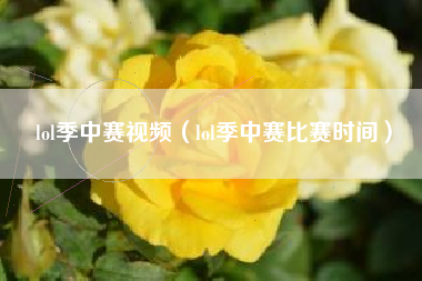 lol季中赛视频（lol季中赛比赛时间）