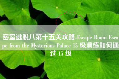 密室逃脱八第十五关攻略-Escape Room Escape from the Mysterious Palace 15 级演练如何通过 15 级