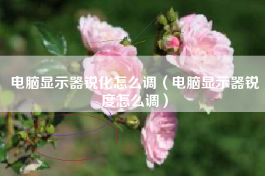 电脑显示器锐化怎么调（电脑显示器锐度怎么调）