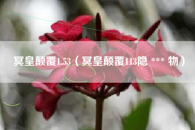 冥皇颠覆1.53（冥皇颠覆113隐 *** 物）