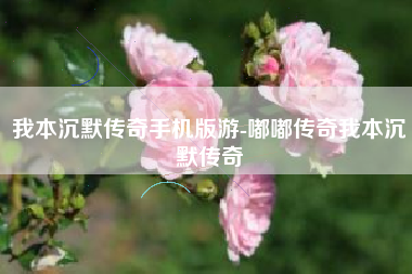 我本沉默传奇手机版游-嘟嘟传奇我本沉默传奇
