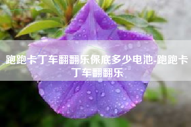 跑跑卡丁车翻翻乐保底多少电池-跑跑卡丁车翻翻乐