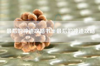 最后的神迹攻略书22 最后的神迹攻略