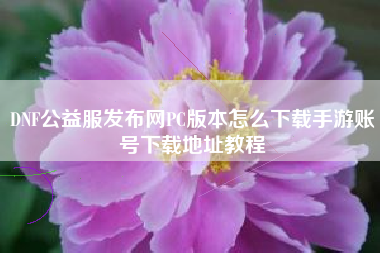 DNF公益服发布网PC版本怎么下载手游账号下载地址教程