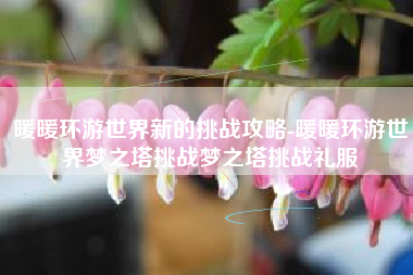 暖暖环游世界新的挑战攻略-暖暖环游世界梦之塔挑战梦之塔挑战礼服