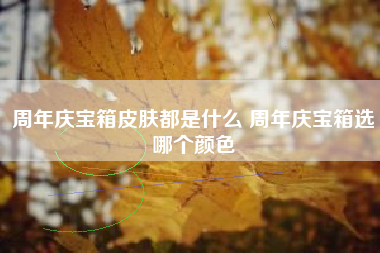 周年庆宝箱皮肤都是什么 周年庆宝箱选哪个颜色