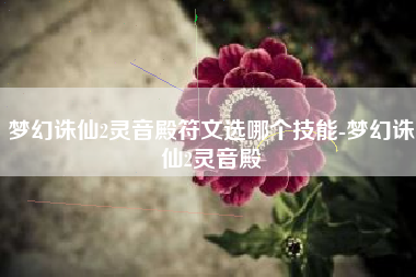 梦幻诛仙2灵音殿符文选哪个技能-梦幻诛仙2灵音殿