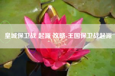 皇城保卫战 起源 攻略-王国保卫战起源