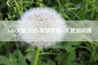 lols4天赋介绍-英雄联盟s4天赋加点图