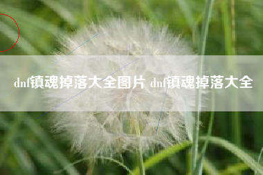 dnf镇魂掉落大全图片 dnf镇魂掉落大全