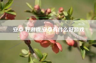 安卓 好游戏,安卓有什么好游戏