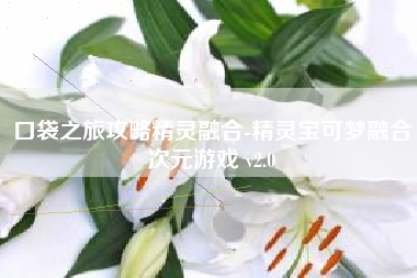 口袋之旅攻略精灵融合-精灵宝可梦融合次元游戏 v2.0