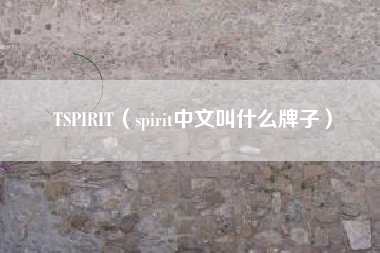 TSPIRIT（spirit中文叫什么牌子）