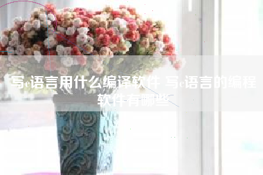 写c语言用什么编译软件 写c语言的编程软件有哪些