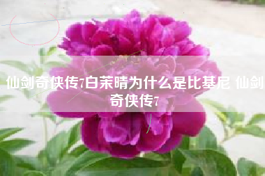 仙剑奇侠传7白茉晴为什么是比基尼 仙剑奇侠传7