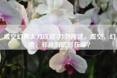 虚空幻界太刀攻略-刀剑神域，虚空，幻境，邪神的武器在哪？