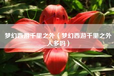 梦幻西游千里之外（梦幻西游千里之外人多吗）
