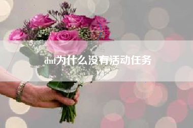 dnf为什么没有活动任务