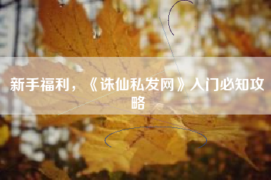 新手福利，《诛仙私发网》入门必知攻略